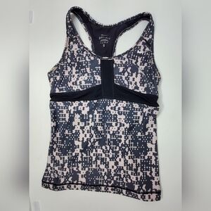 NIKE DRI-FIT- Sports Tank- Women- Size XS- Gray Geometric